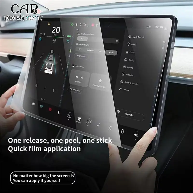 

Hardness 9h Central Control Tempered Film Universal Car Navigation Display Screen Durable Suitable For Tesla Tesla Model3