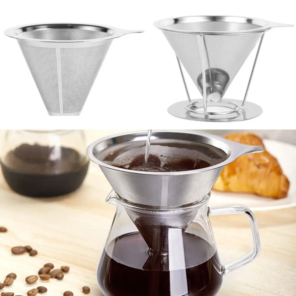 Высококачественный Фильтр Для Кофе Из Нержавеющей Стали, 2-слойная ...