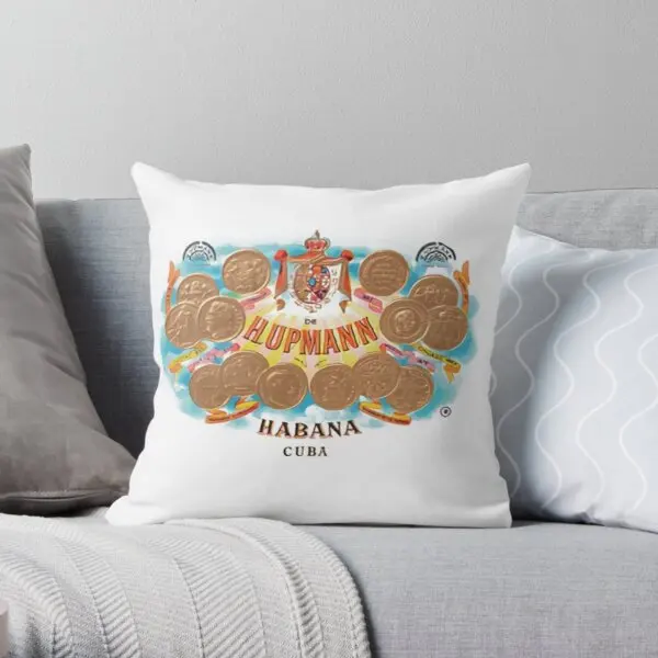 

H Upman Logo Cigars Printing Throw Pillow Cover Fashion Hotel Comfort Wedding Decorative Car Anime Bed Pillows not include