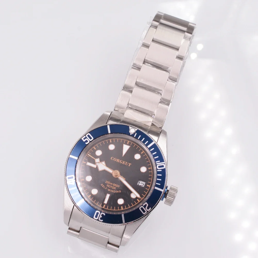 Corgeut NH35 Miyota мужские автоматические механические наручные часы Снежинка игла