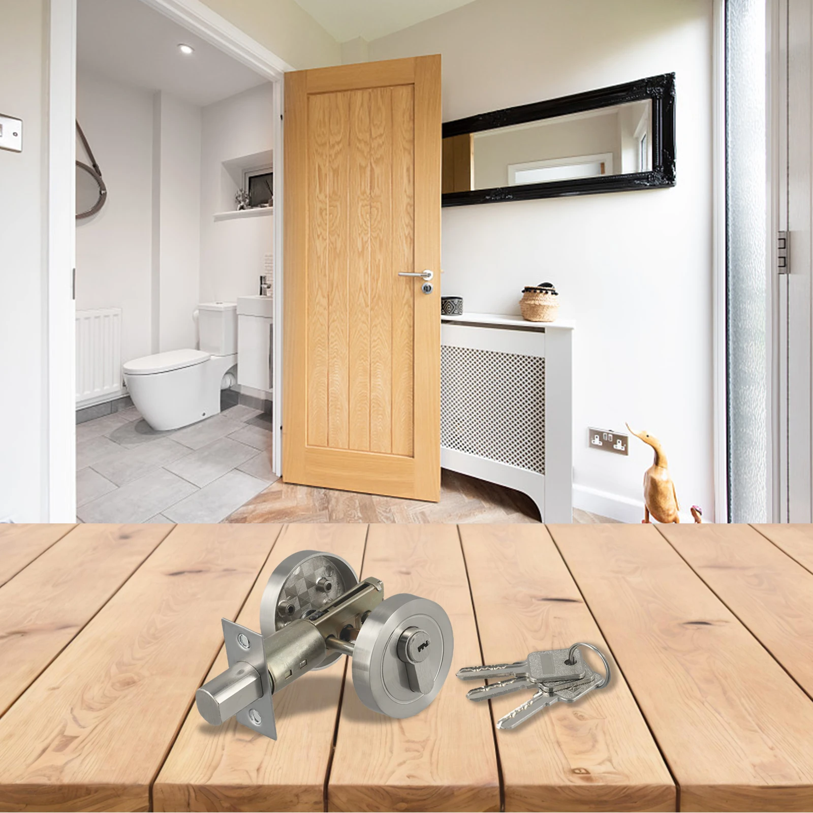 Невидимый дверной замок с ключом дверная ручка двухсторонние встроенные