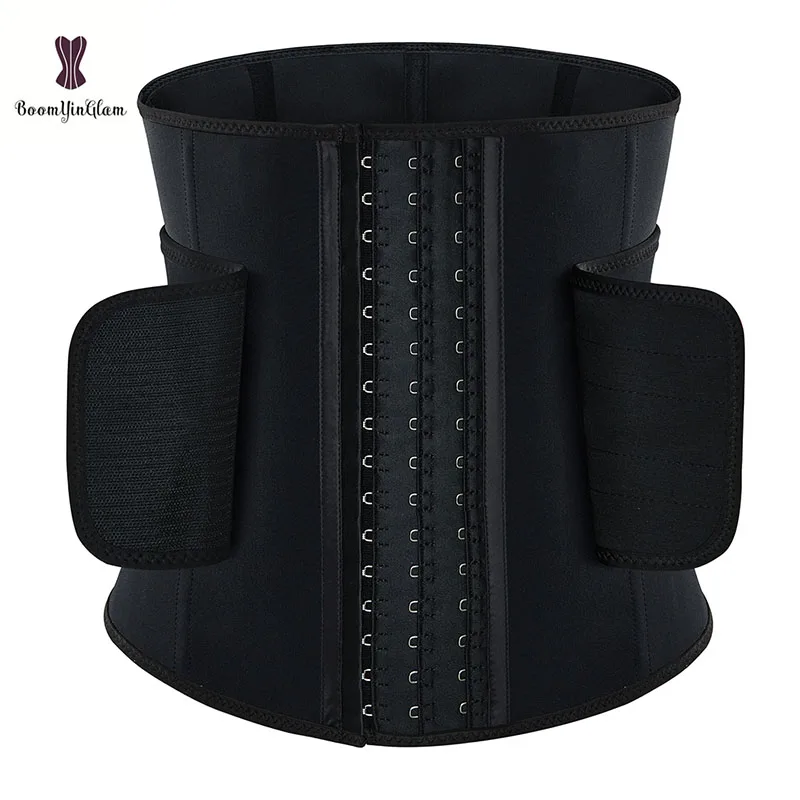Plus Size Women Shapers 9 Steel Boned Underbust Corset 3 Hook Wasit Trainer Belt Sweat Waist Cinchers