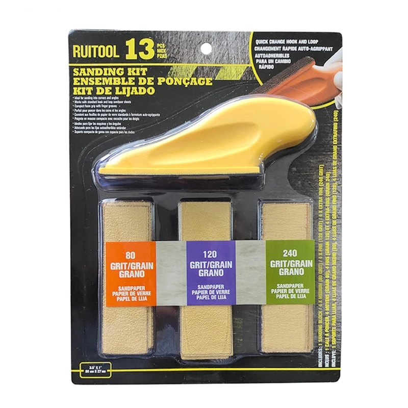 

Wear-resistant Sandpaper Sanding Block Beech Stainless Edge Banding and Polishing for DIY Leather Craft Leather