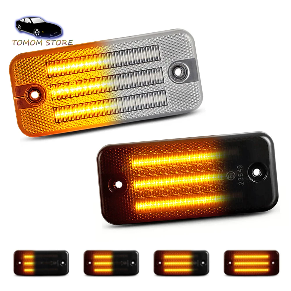 

Repeater Blinker LED Dynamic Amber Side Marker Turn Signal Lights for Iveco EuroTrakker Stralis EuroTech EuroStar Diesel Daily