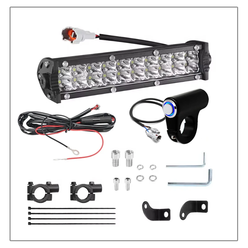 

Набор светодиодных фар на руль мотоцикла для KLX110 CRF110 TTR110 YZ250F 60 Вт, светодиодный комплект, подходит для большинства рулей 7/8 дюйма