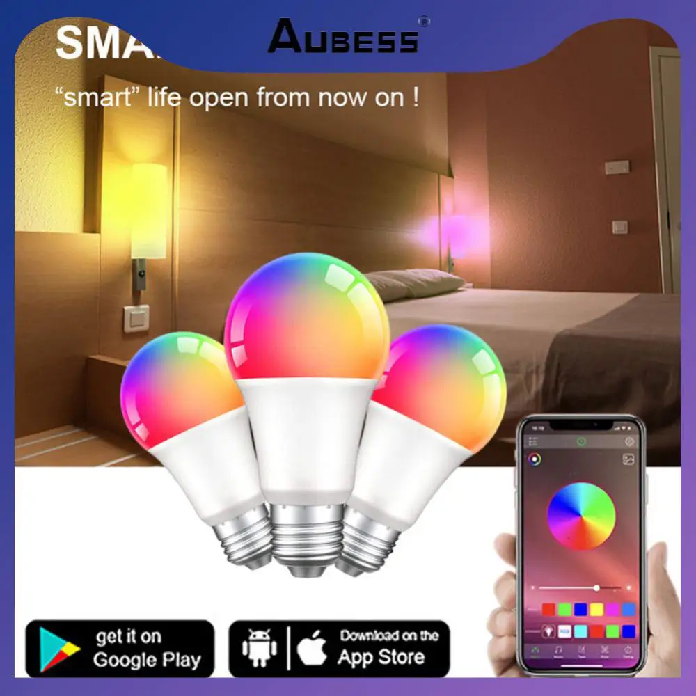 

Smart Home Smart Light Bulb 12w 15w 18w Rgb Led Light Timer Voice Control E27 Lamp Bulb Support Alexa Google Home Energy Saving