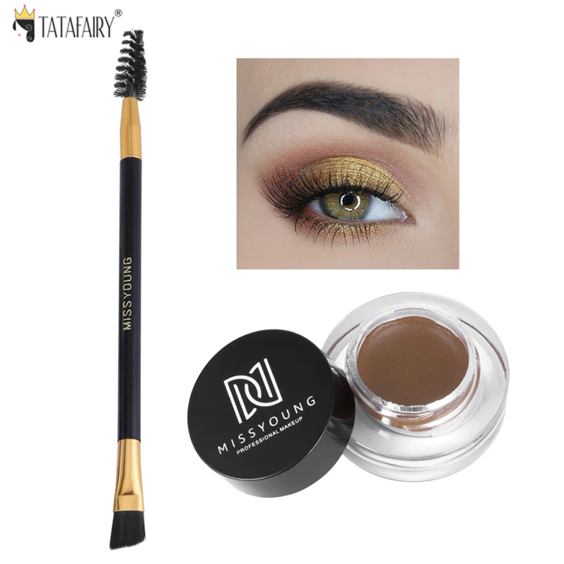 

Professional Eyebrow Gel 3 Color Eyebrow Cream Enhancer Eye Brow Enhancers Tint Makeup Eyebrow Brown With Brow Brush Makeup Tool
