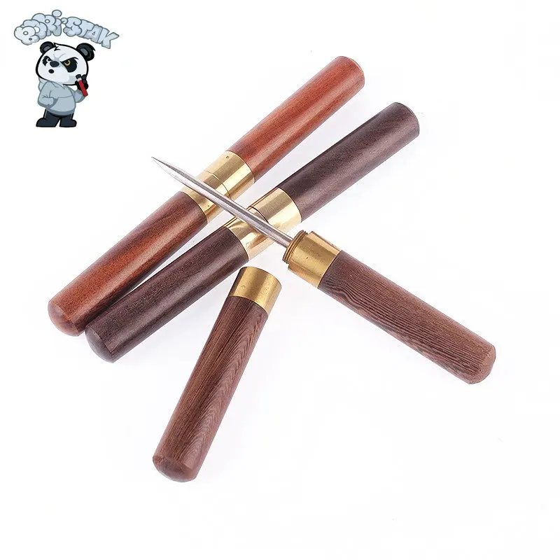 

BORISTAK Portable Hookah Shisha Foil Puncher Aluminum Alloy Cigar Tea Needle 2 Size Outdoor Camping Tools with Wooden Handle