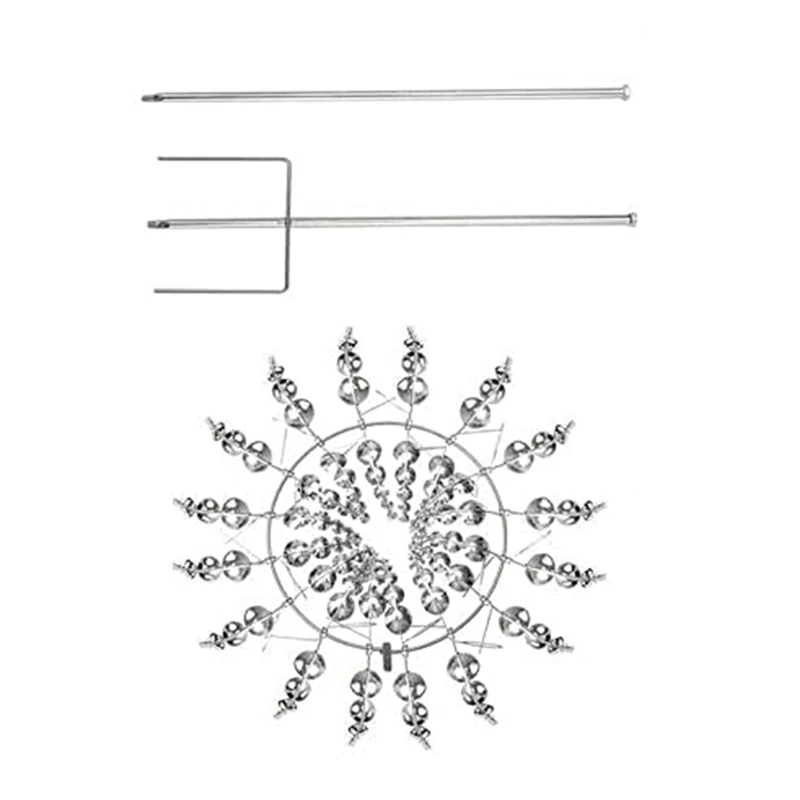 

Unique And Magical Metal Windmill-Powered Metal Wind Shaft With Metal Garden Pile To Bloom And Close