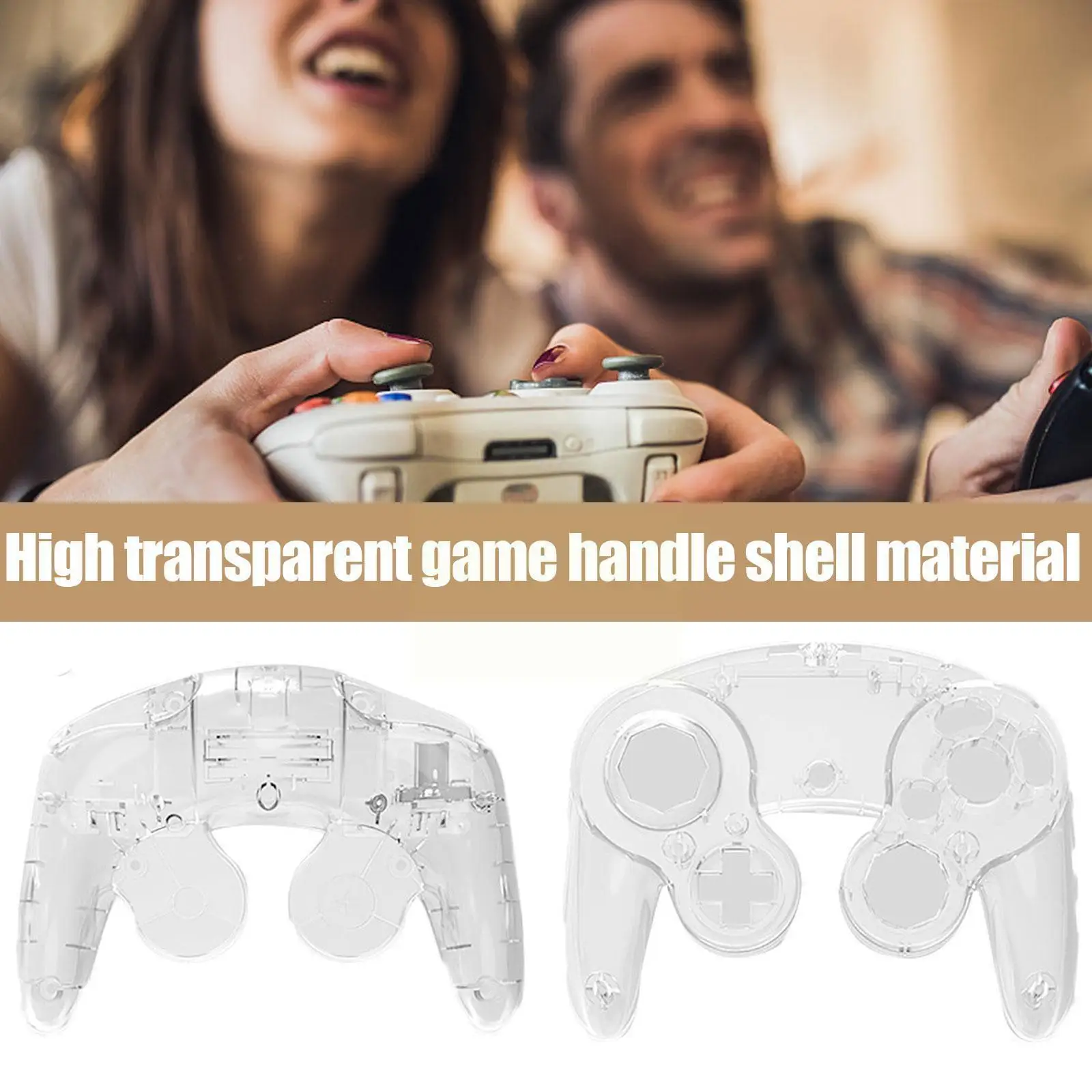 Transparent Housing Shell Case Clear Handle Cover Replacement For Gamecube NGC Controller Game Accessories R6P2