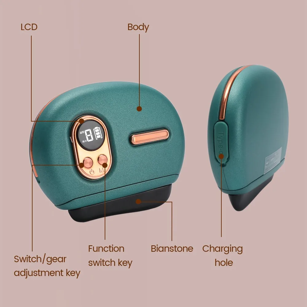 

Natural Hot Stone Guasha Massager Neck Shoulder V Face Lifting Gua Sha Tool Portable Beauty Slimming Thin Lift Face Massager
