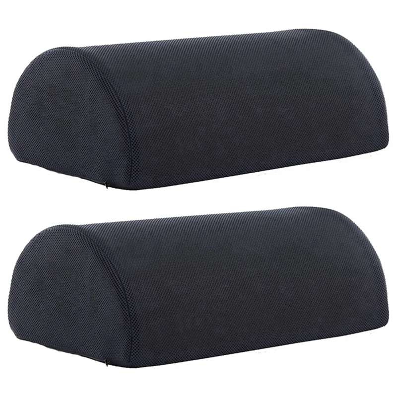 

2X Ergonomic Feet Cushion Support Foot Rest Under Desk Feet Stool Foam Pillow Foam Footrest Massage (Net Cloth)