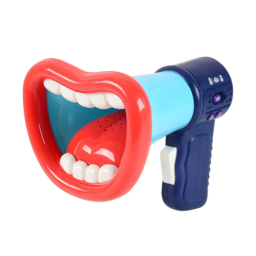 Kids Voice Changer Trumpet Recording Microphone Toys with Megaphone Recording Function for Toddlers Childrens Speaker Toys