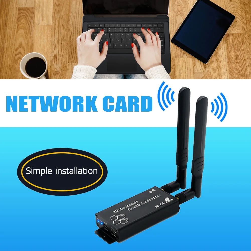 

Mini PCI-E to USB 2.0 Converter Adapter with SIM Card Slot for WWAN/LTE Module
