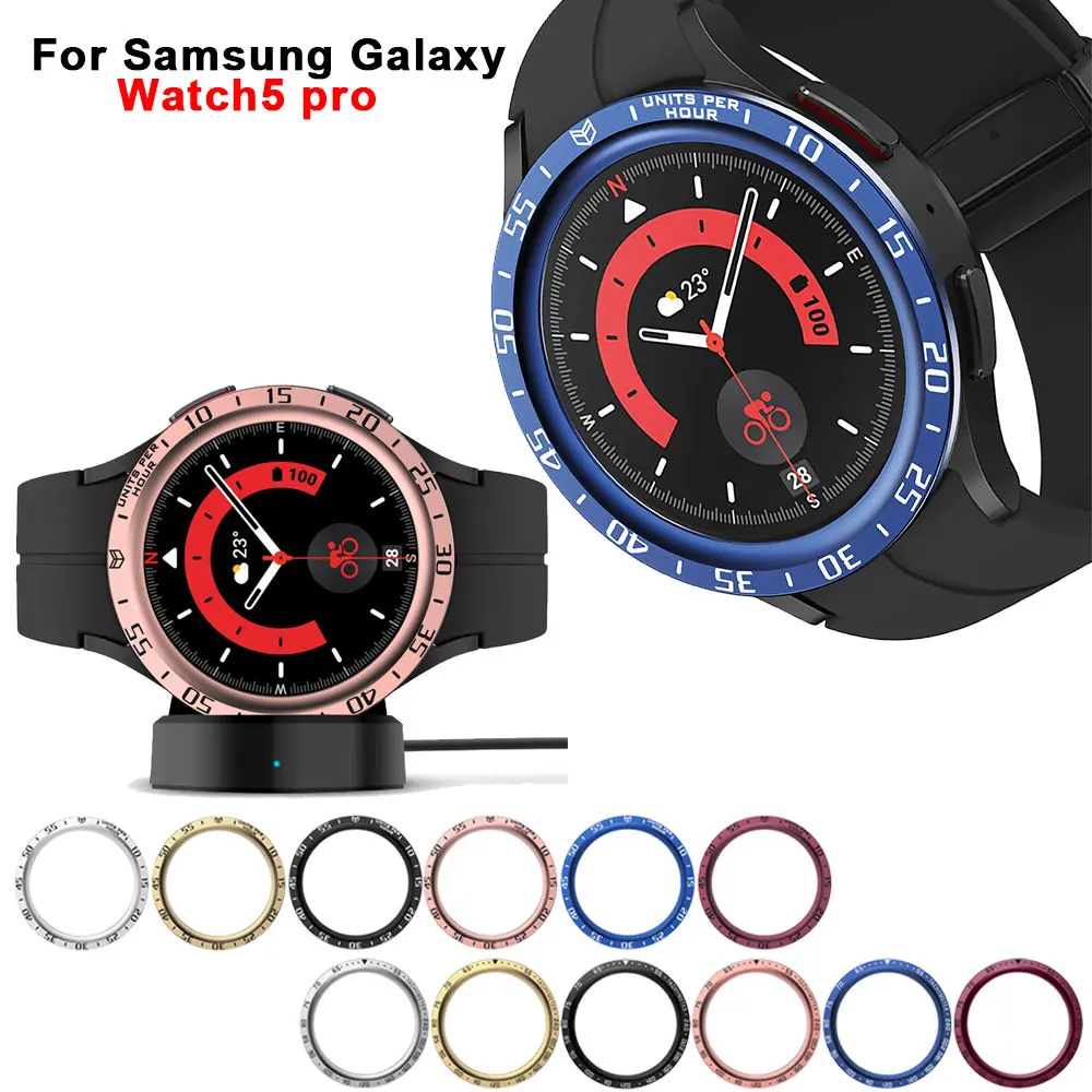 

Кольца-ободки для Samsung Galaxy Watch 5 pro, 45 мм, металлический корпус из нержавеющей стали с защитой от царапин, защитный корпус, аксессуары для часов