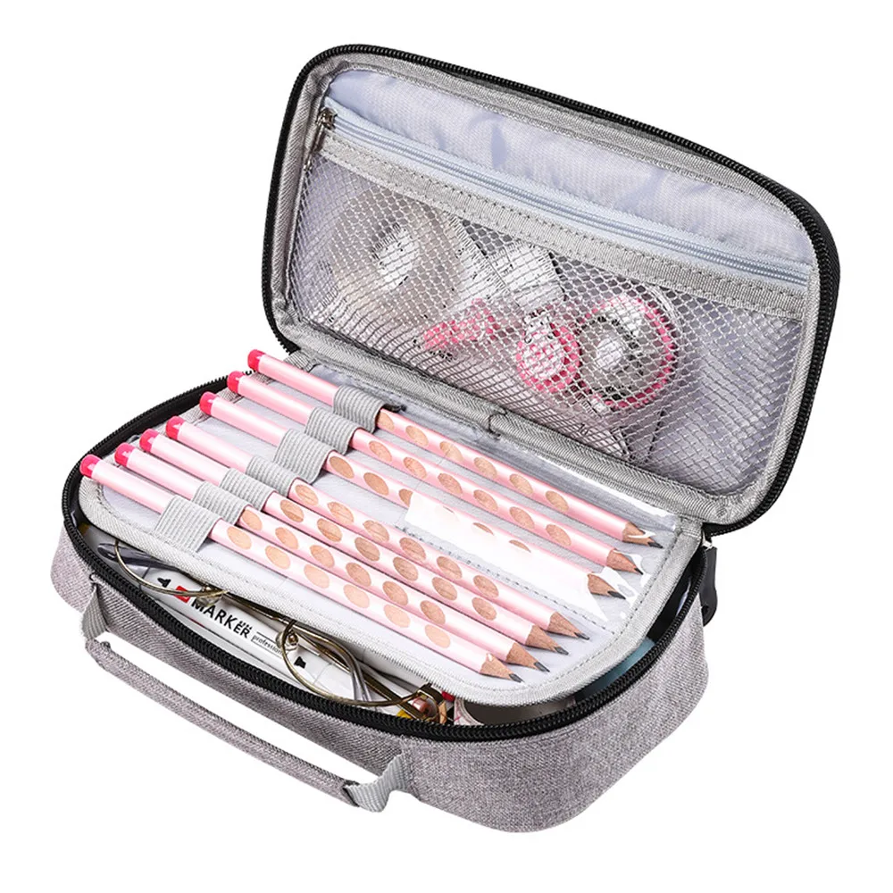 

Чехол для карандаша, портативный, вместительный, легко наносить, для школы и офиса, большой чехол для карандашей для взрослых и подростков