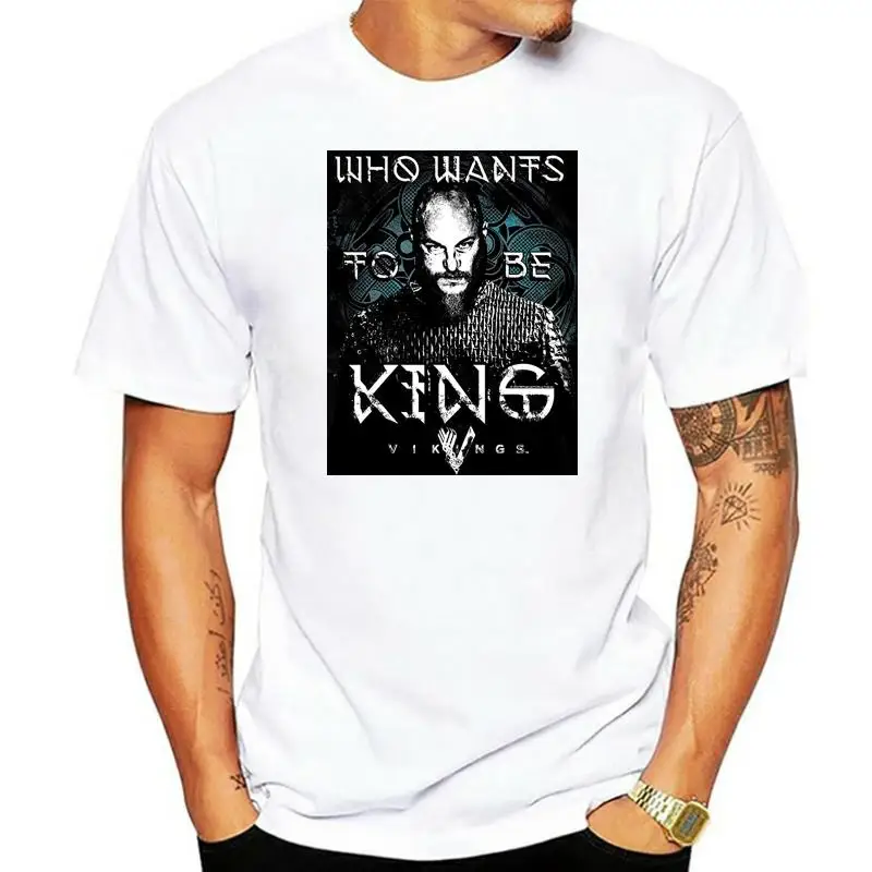 

Vikings T Shirt Mens Who Wants Ragnar Lothbrok History Tv Show Black In Sm 4Xl 013504