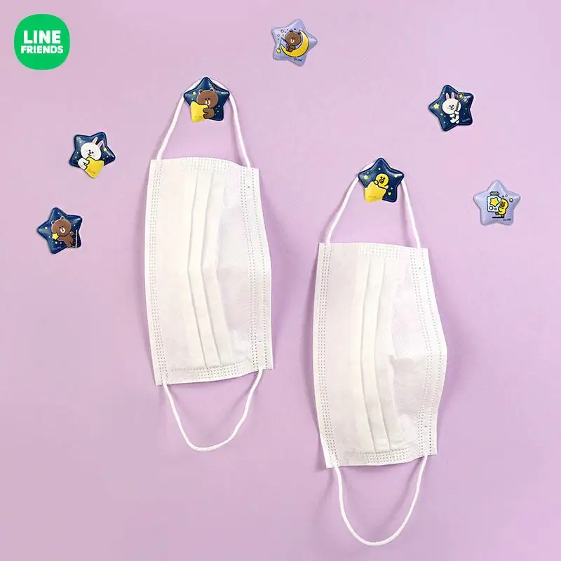 

Набор магнитов LINE FRIENDS Kawaii из искусственной кожи, мультяшный аниме креативный практичный милый стикер в виде сердца для девочек, холодильни...
