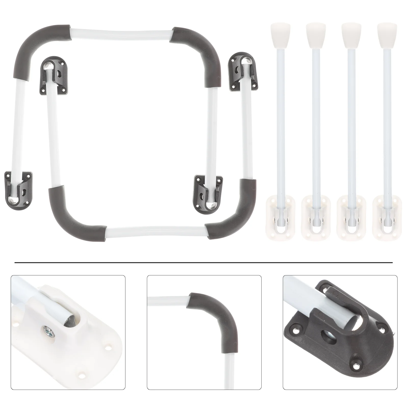 

2 Sets Desk Legs Replaceable Folding Table Supply Accessory Household Metal Desktop