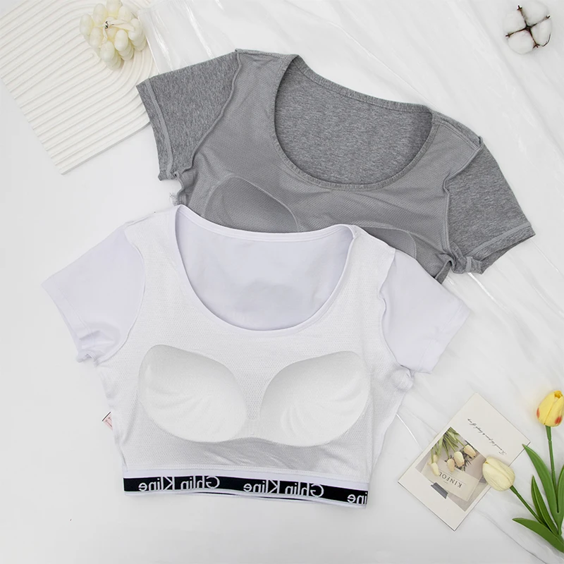 Модный женский комплект из жилета и шорт бюстгальтер чистого хлопка с трусиками