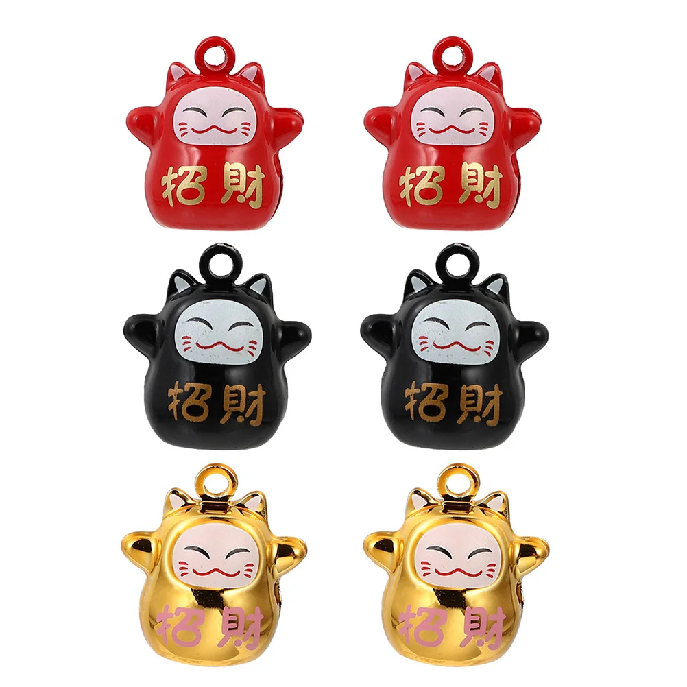 

Bell Bells Lucky Charms Charm Cat Maneki Fortune Neko Hanging Jewelry Loose Making Diy Jingle Japanese Craft Fengshui Mini