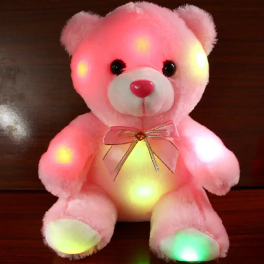 

Smell-less Electronic Component Christmas Gift Light Up Plush Bear for Student