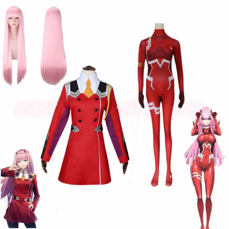 

Костюм для косплея из аниме 02 Zero Two, костюм Дарлинг в франксе, сексуальный карнавальный комбинезон на Хэллоуин с 3D принтом, полный парик