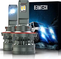 beamtech h13 led bulbs 22000lm 9008 g xp chips 120w 6500k high power xenon white