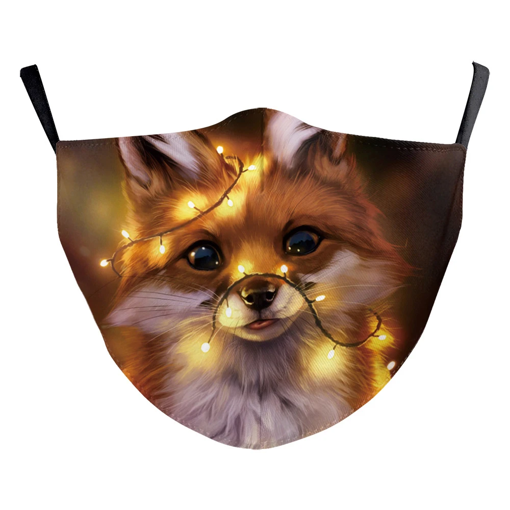 Смешные маски с животными лиса тигр собака рот косплей женские и мужские