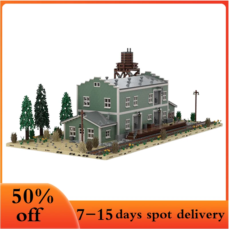 

8832pcs Street view Canning Company customized MOC-115689 Building Blocks Assemble DIY Bricks Birthday Children Xmas Toys Gifts