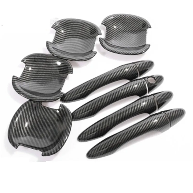 

Carbon fiber ABS Door Handle Bowl Door handle Protective covering Cover Trim Car Styling for Kia sportager 2010-2017