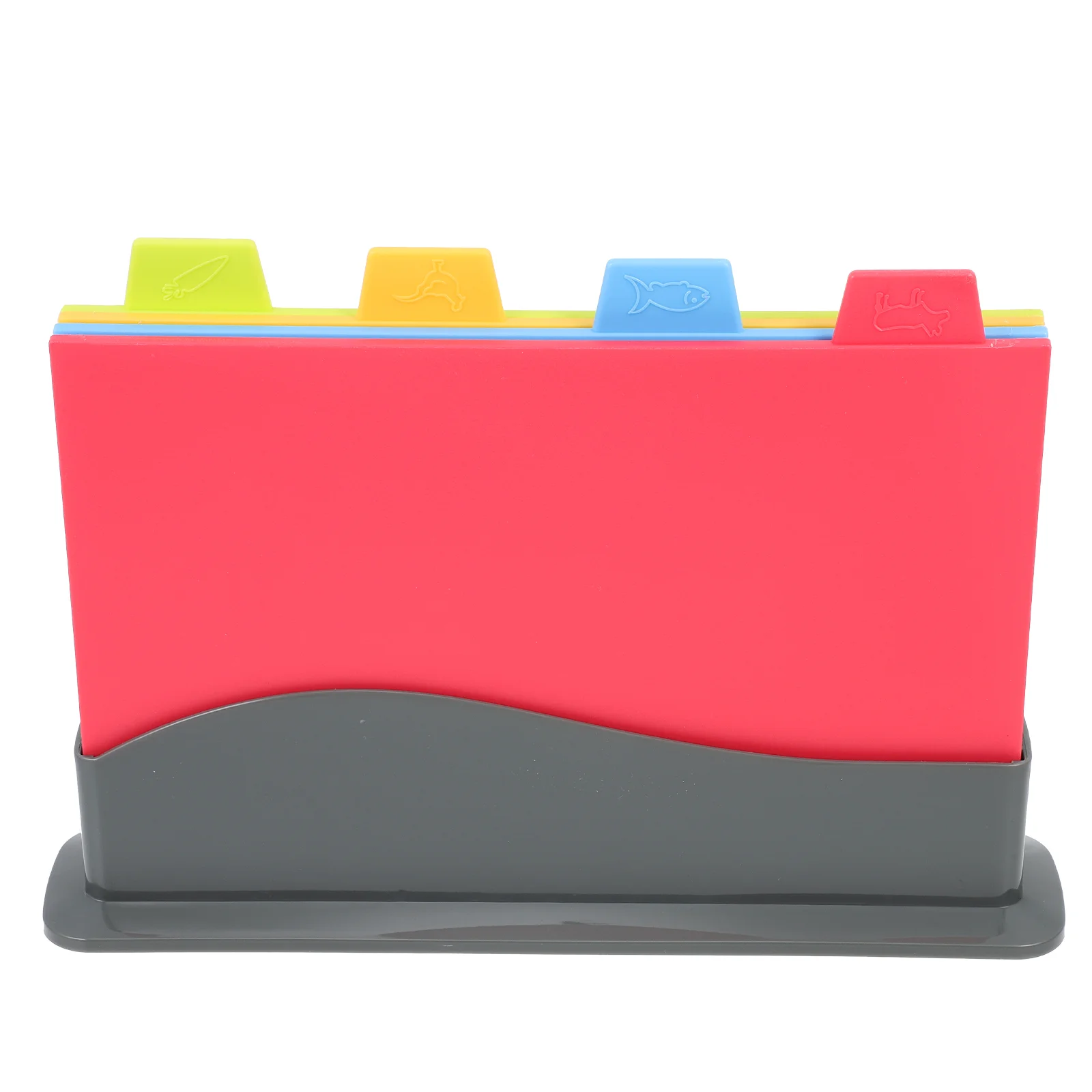 

1 Set Thickened Square Cutting Boards 4-Color Food Cutting Plates Kitchen Tools