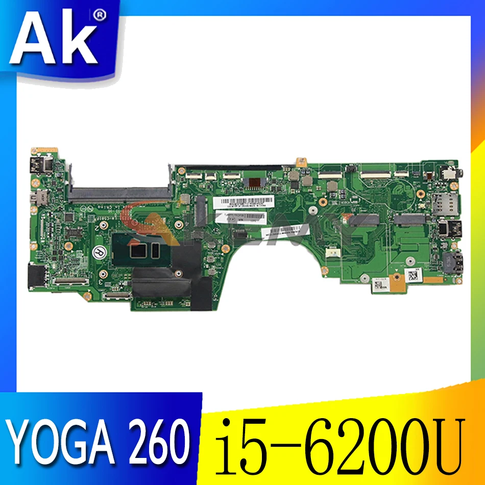 

Laptop motherboard For LENOVO Thinkpad YOGA 260 LA-C581P SR2EY i5-6200U Mainboard 01AY879 LA-C581P