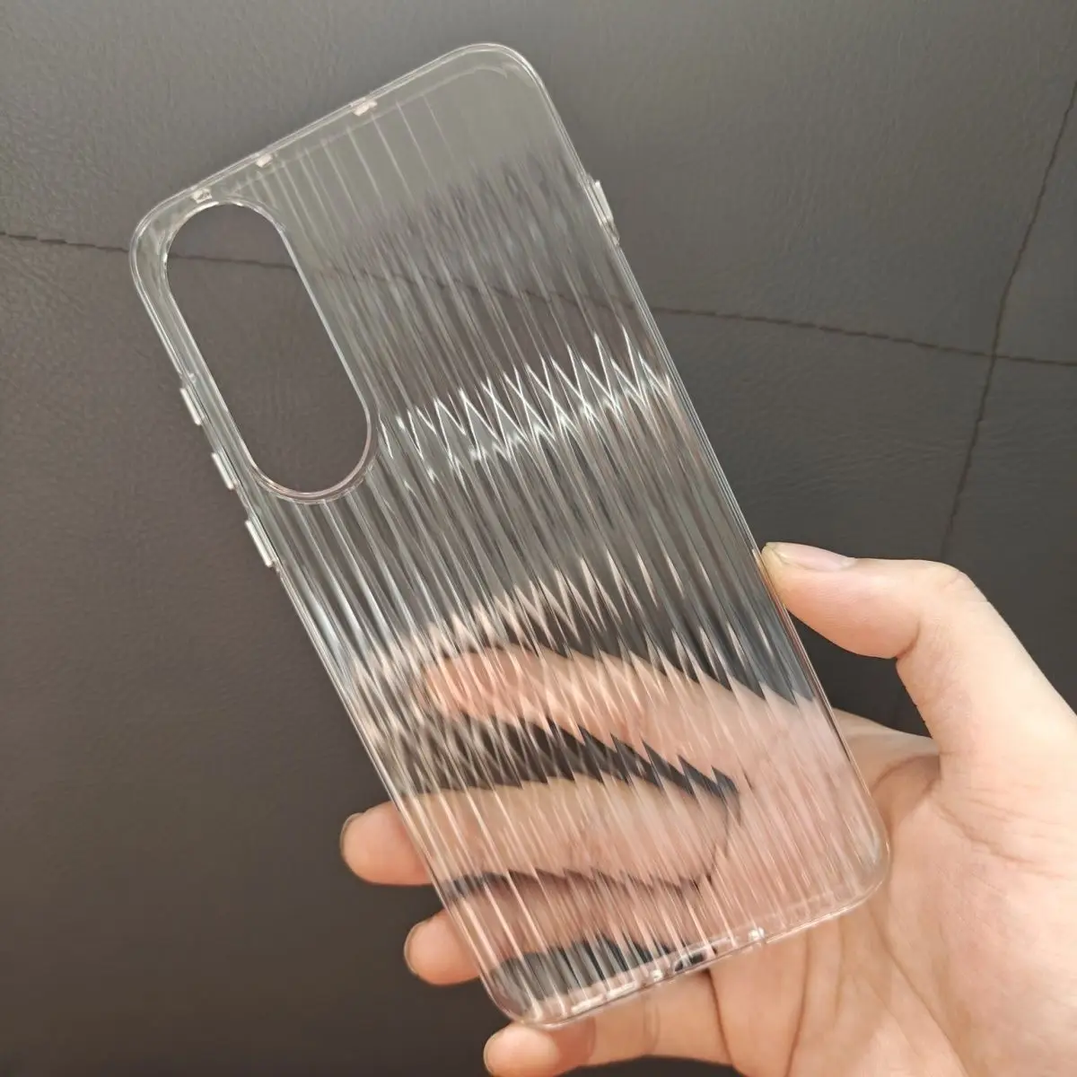 Фото Чехол для OnePlus Nord 5 ACE5 Ultra, модный гофрированный прозрачный чехол для ПК, приятный для кожи чехол для OnePlus Nord5, противоударный бампер №1