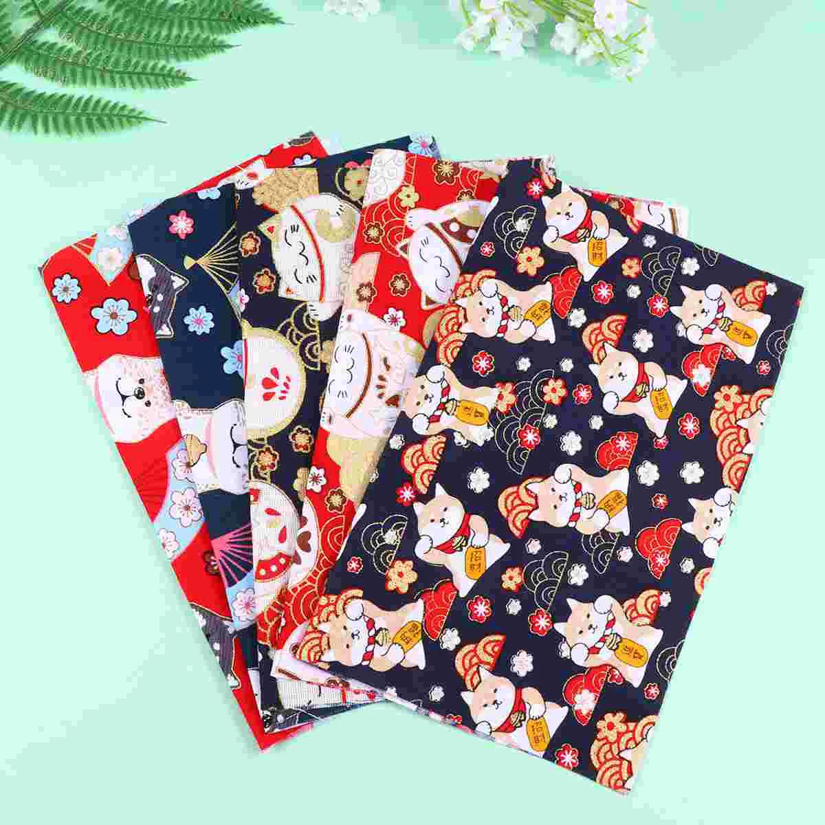 

Fabric Bundle Patchwork Cotton Sewing Squares Cloth Quilting Sheetdiy Craft Japanese Piece Scrapbooking Printing Quarters Floral