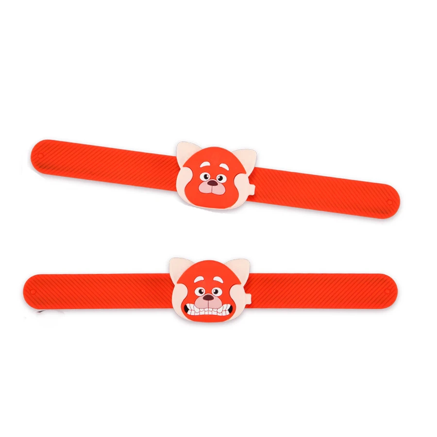 

Disney Anime Turning red Mei Lee Bear Bracelet Silicone Pat Birthday Party Figure Wristand Toys For kids Boys Christmas Gifts