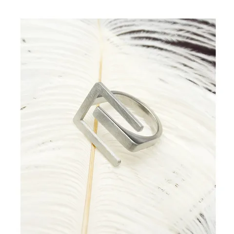 Новые Простые индивидуальные геометрические кольца из сплава Timlee R012, популярные аксессуары, оптовая продажа