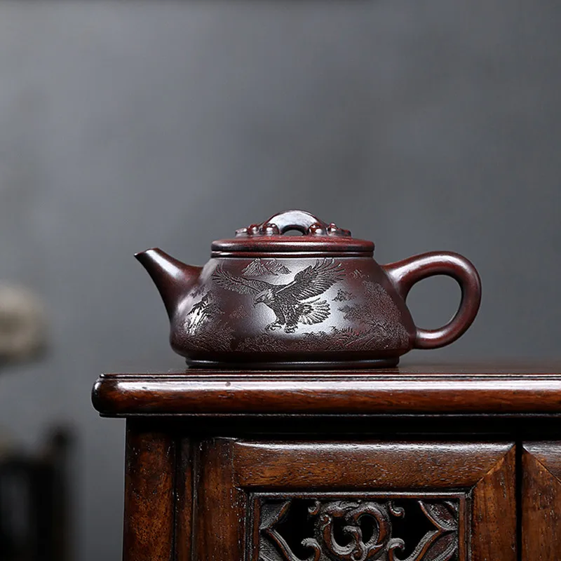 

BRTRINBSY TEA Ручной фиолетовый глиняный чайник 310 мл