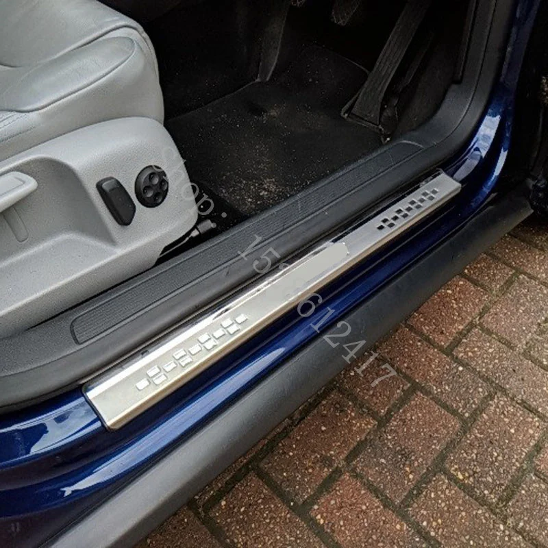 

Для VW/volkswagen PASSAT b6 b7 b7.5 7,5 3c седан вариант 2011 2015 полоса порога двери Добро пожаловать педаль пороги детали автостайлинг