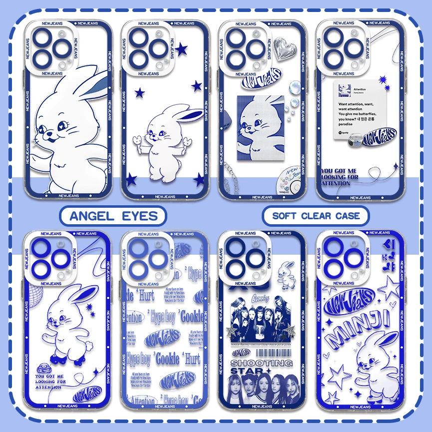 Новый Популярный чехол K-Kpop J-Jeans для телефона Samsung S24 S23 S22 S21 S20 S10 FE Note20 Note10 Plus