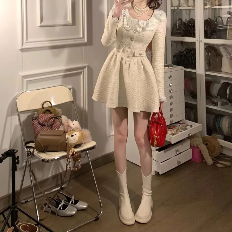 Новые платья французские принцессы знаменитостей пуговицы с бриллиантами милый