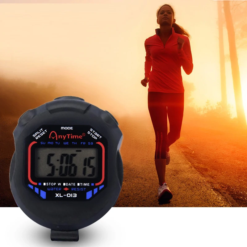 

2/3/5PCS Kitchen Timers Classic Digital Professional Handheld LCD Chronograph Sports Stopwatch Timer Stop Watch With String
