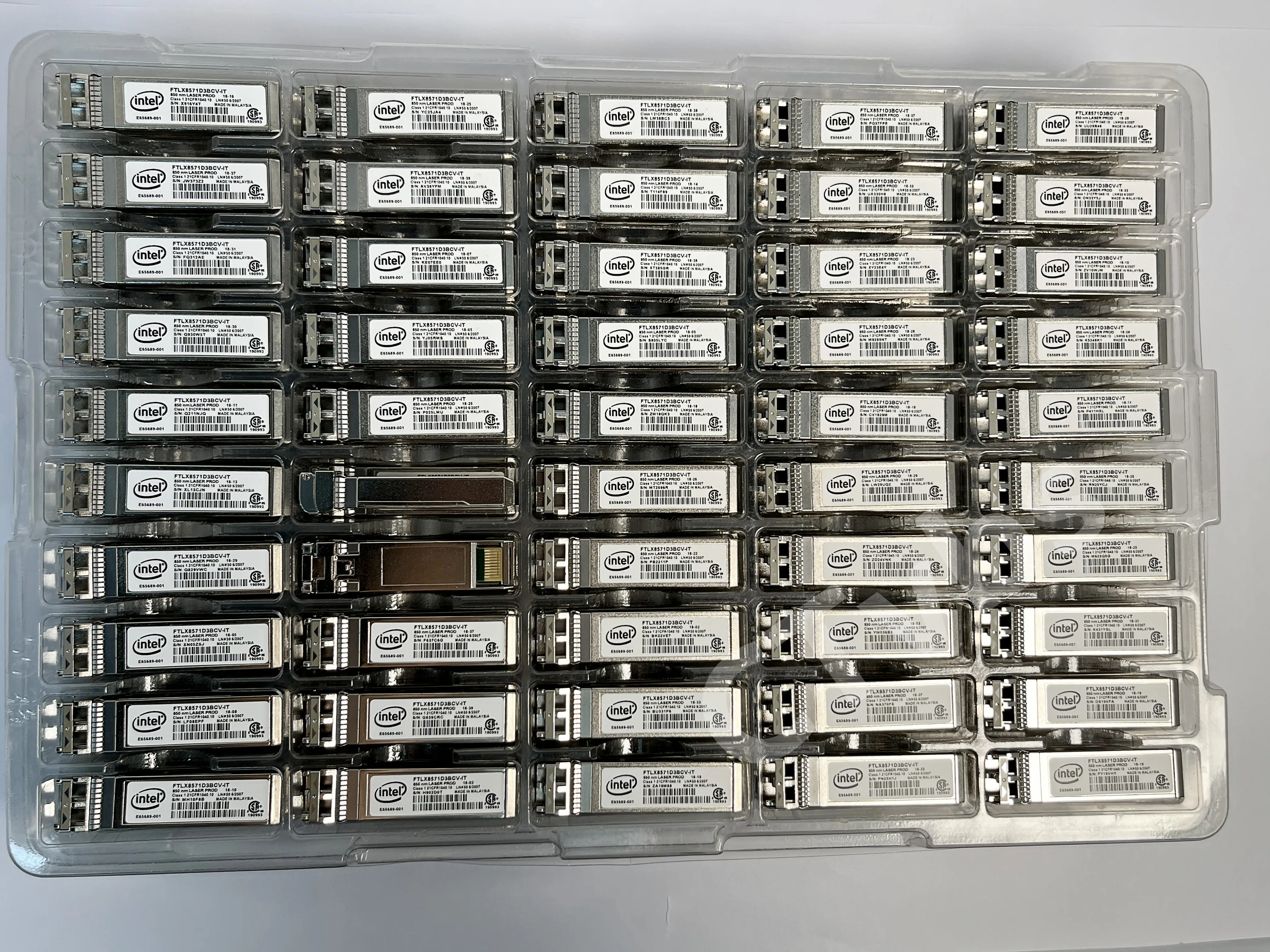 For intel X520-DA2 FTLX8571D3BCVIT1 E10GSFPSR 10Gigabit Multimode Transceiver 850nm