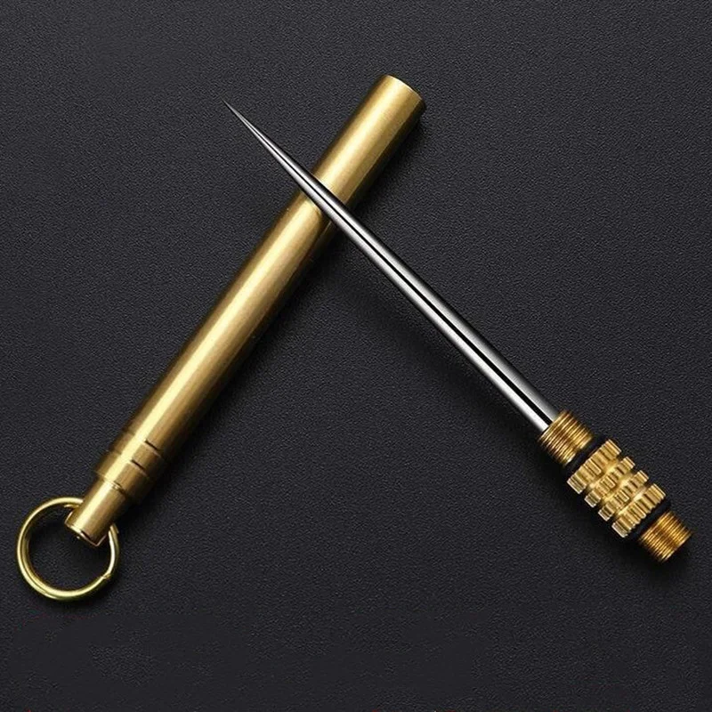 

Outdoor Edc Portable Multifunctional Titanium Toothpick Stainless Steel Survival Tool Keychain Self Defense Camping Equipment