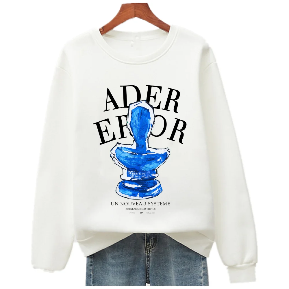 ADER Unisex Printed Long Sleeve Crew Neck Pullover Casual Sweatshirt for Men and Women S-4XL