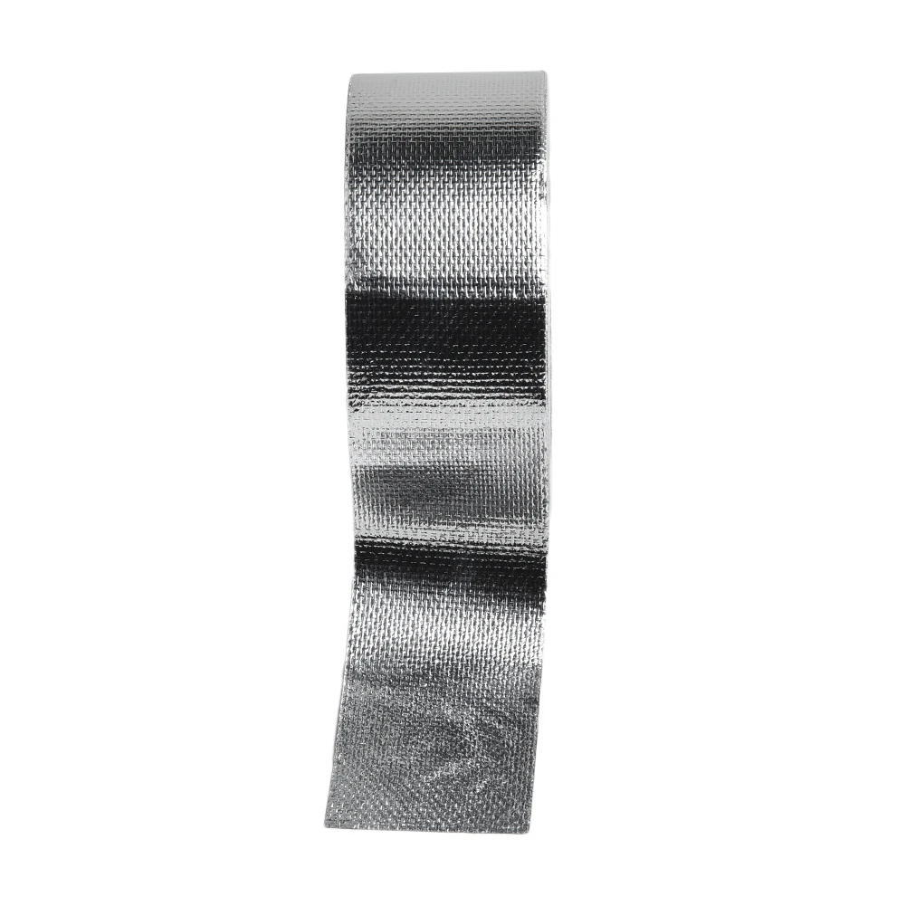 

25mx5cm Car Reflective Aluminum High Temperature Exhaust Heat Shield Wrap Tape Insulation Stickers Car Styling