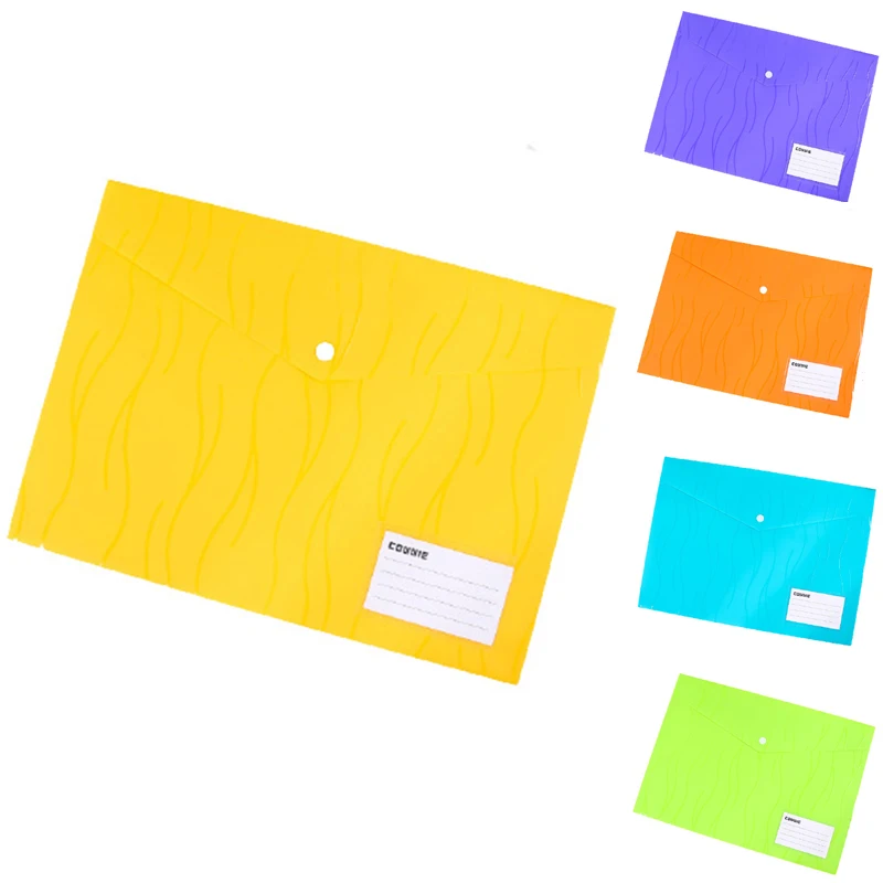 

Envelopes Poly Envelopes, 12 Pack Document Folders US Letter A4 Size File Envelopes with Label Pocket Snap Button