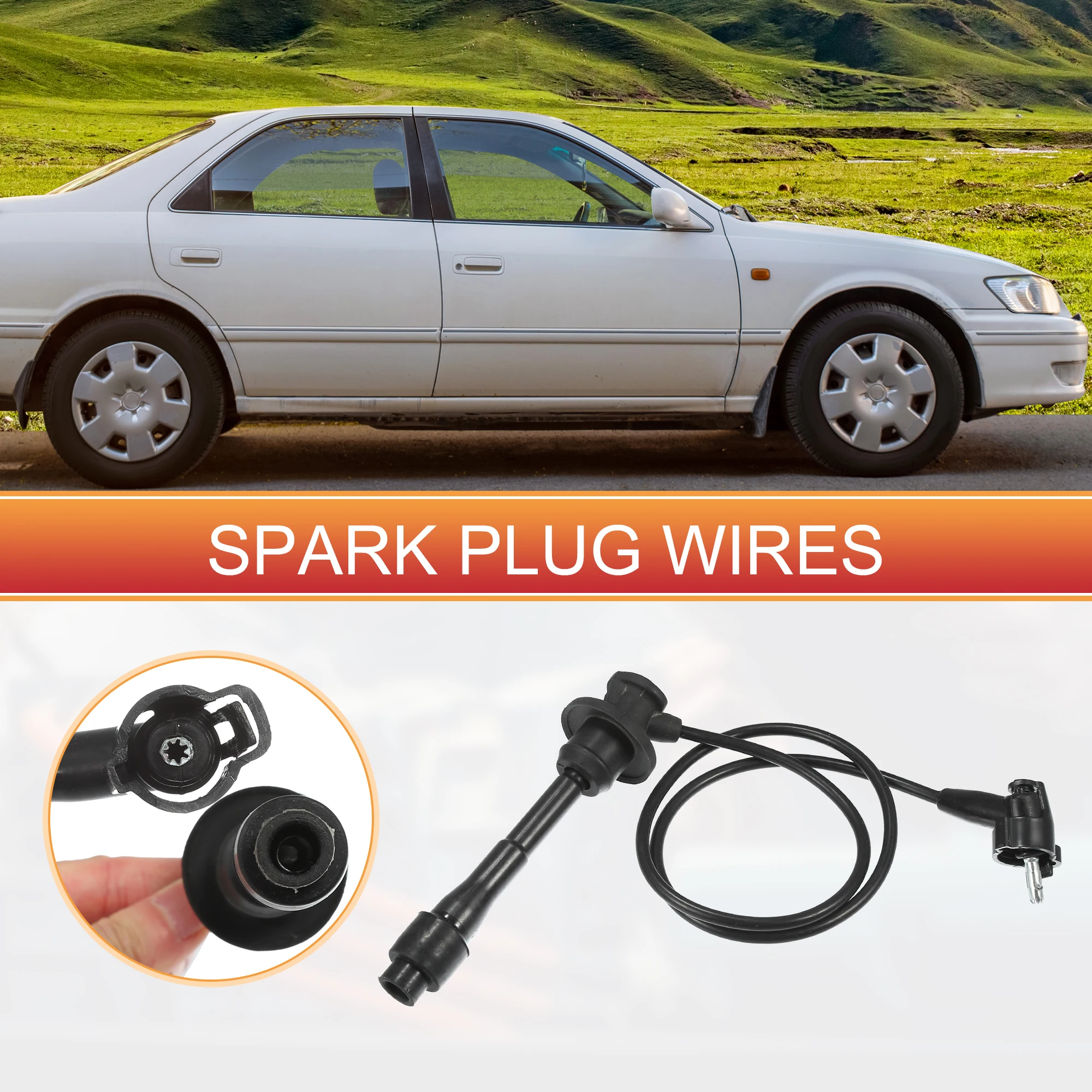 UXCELL 3 шт. автомобильные провода катушки свечи зажигания жгут проводов 5 мм