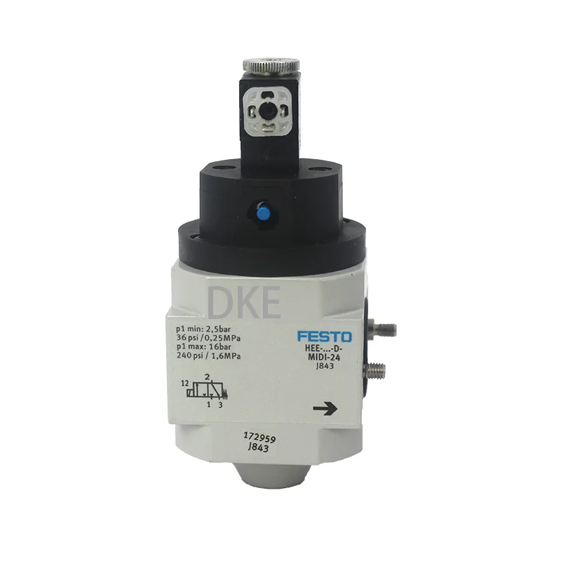 FESTO 172959 HEE-D-MIDI-24 On-Off Valve 172956 HEE-D-MINI-24