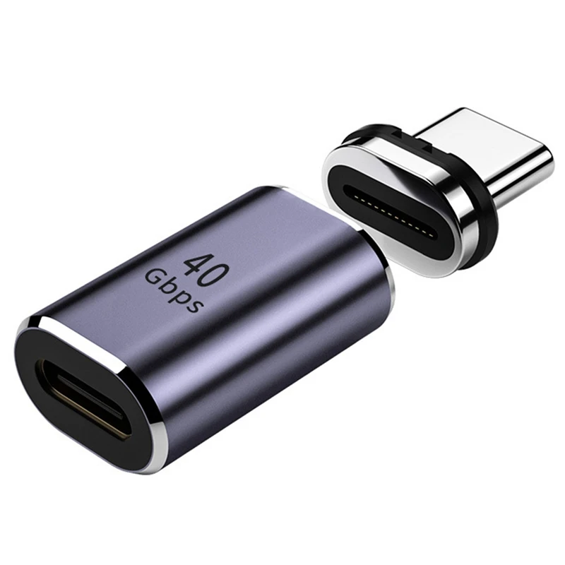 

USB-C24PIN полнофункциональный Магнитный адаптер Thunderbolt 3USB4, передача данных, 8K видео выход Магнитный адаптер